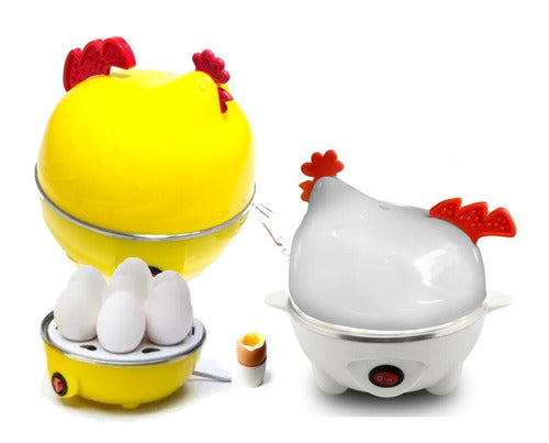 Gallina Electrica Cocinador Hervidor De 7 Huevos A Vapor Fit Color Amarillo