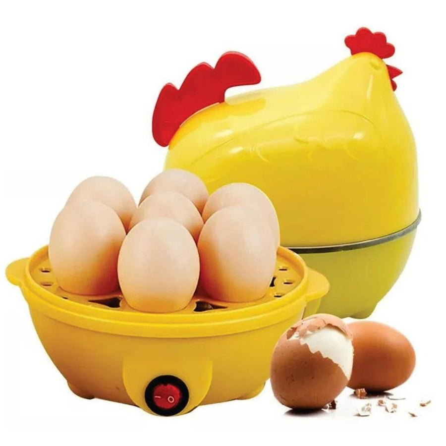 Gallina Electrica Cocinador Hervidor De 7 Huevos A Vapor Fit Color Amarillo