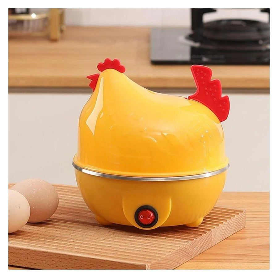 Gallina Electrica Cocinador Hervidor De 7 Huevos A Vapor Fit Color Amarillo